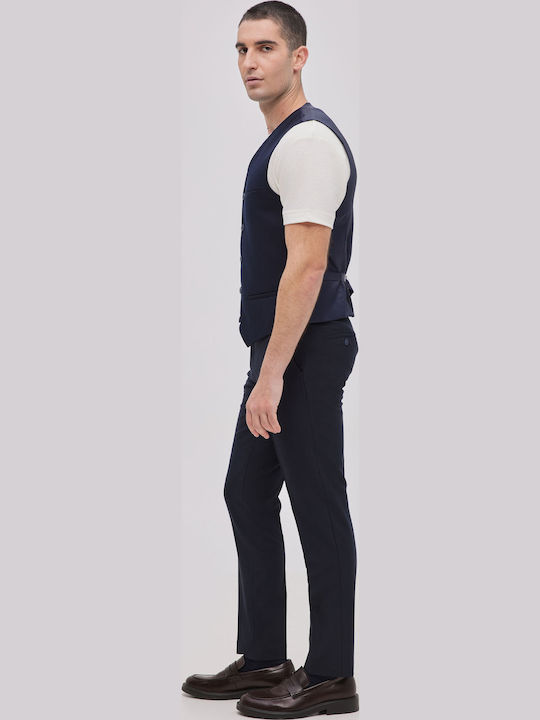 Men's Vest Slim Fit Navy Blue