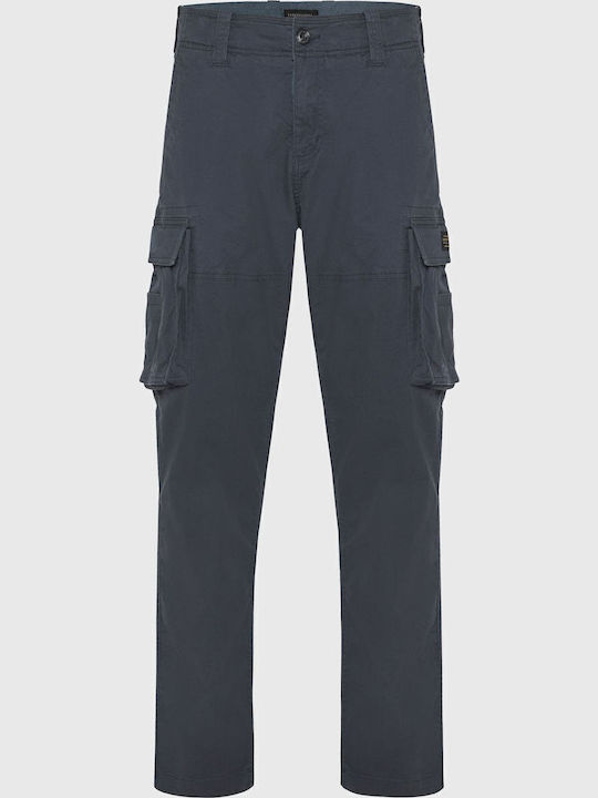 Trousers Cargo Elastic in Loose Fit Gray