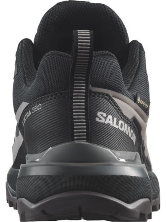 Salomon Salomon X Ultra 360 GTX Damen Wanderschuhe Wasserdicht mit Gore-Tex-Membran Schwarz