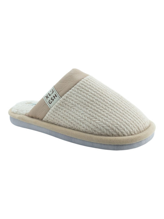 Jomix Winter Women's Slippers in Beige color