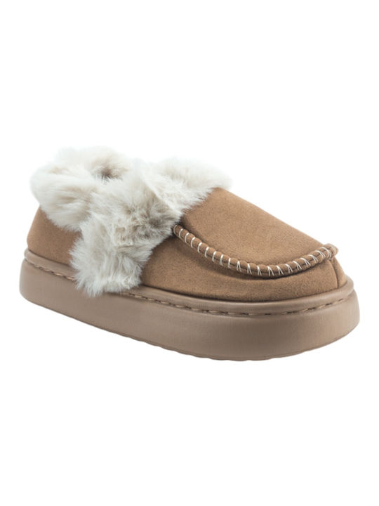 Jomix Winter Women's Slippers in Brown color