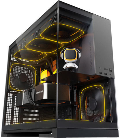 Geometric Future Model 5 Gaming Midi-Turm Computergehäuse Schwarz