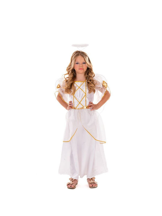 Kids Christmas Costume Angel Angel White
