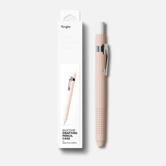Ringke Silicone Drafting Grip Holder Θήκη Γραφίδας για Apple Pencil σε Ροζ χρώμα