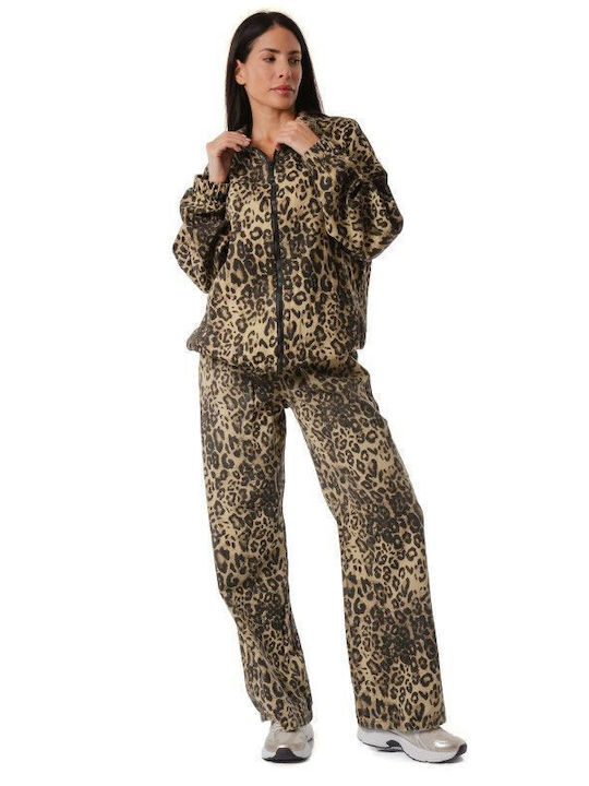 Τζιν Σετ Παντελόνι Jacket Animal Print