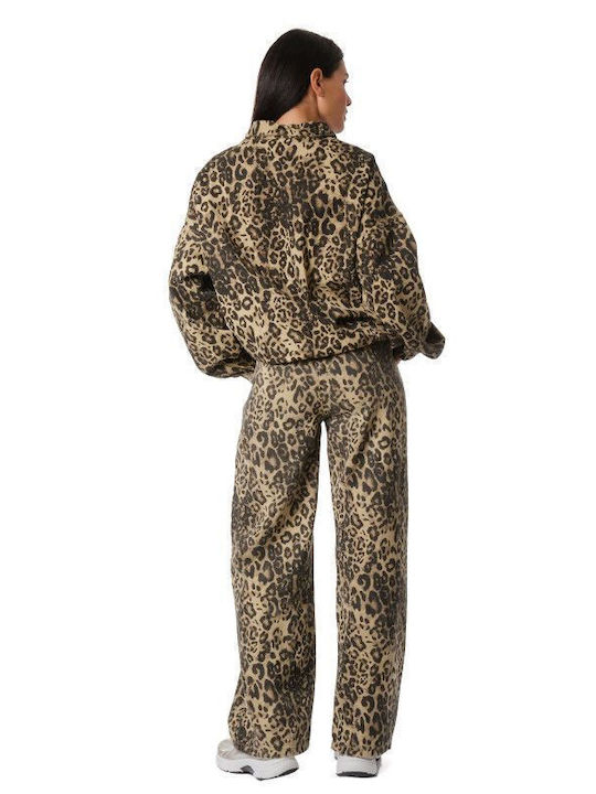 Τζιν Σετ Παντελόνι Jacket Animal Print