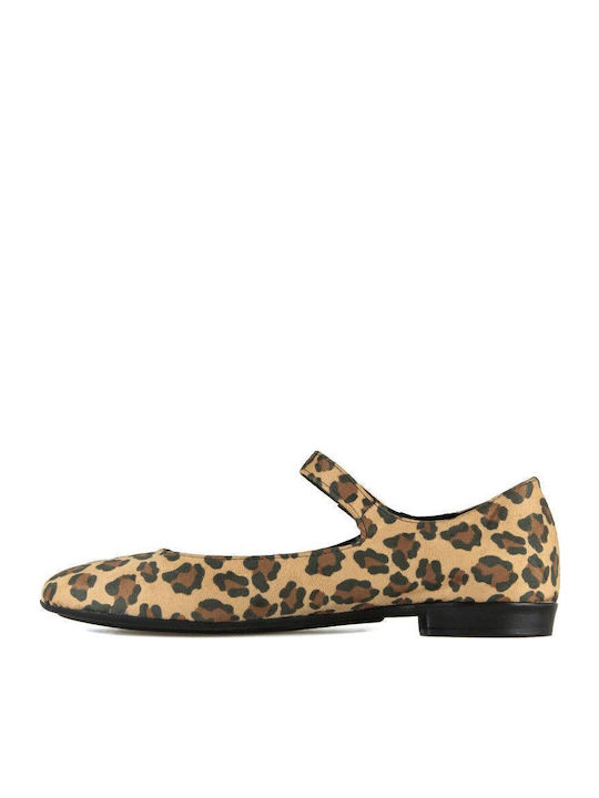 Wildleder Damen Ballerinas in Braun Farbe