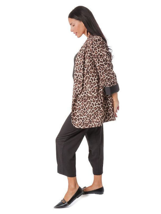 Silia D Γυναικείο Σακάκι Animal Print
