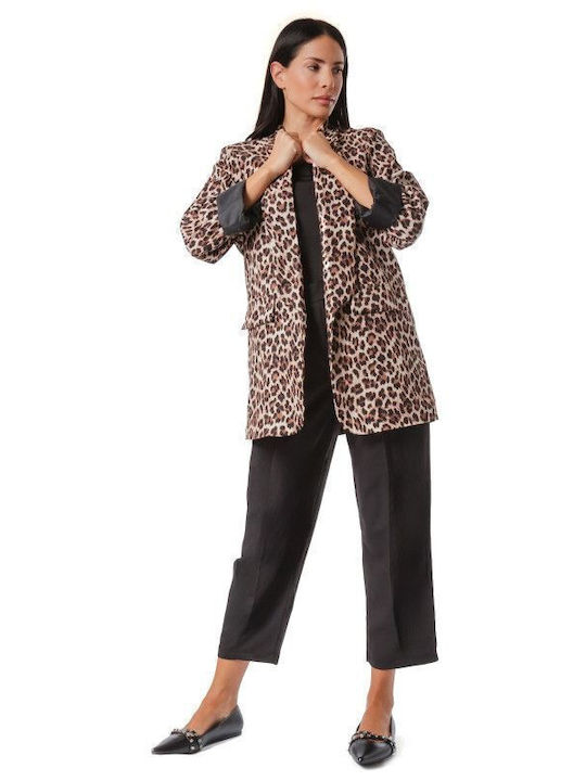 Silia D Γυναικείο Σακάκι Animal Print