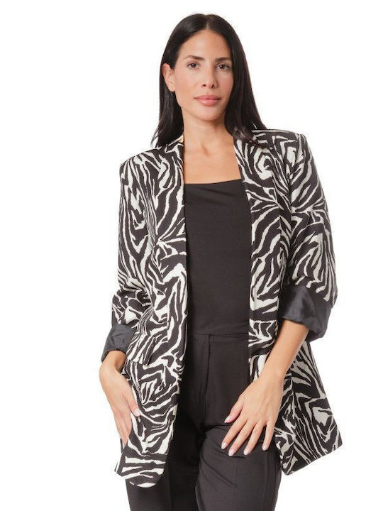 Silia D Women's Blazer Animal Print