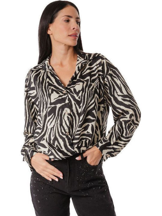 Women's Long Sleeve Shirt Animal Print