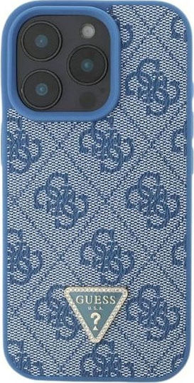 Guess Back Cover Synthetic Leather Durable Blue (iPhone 16)