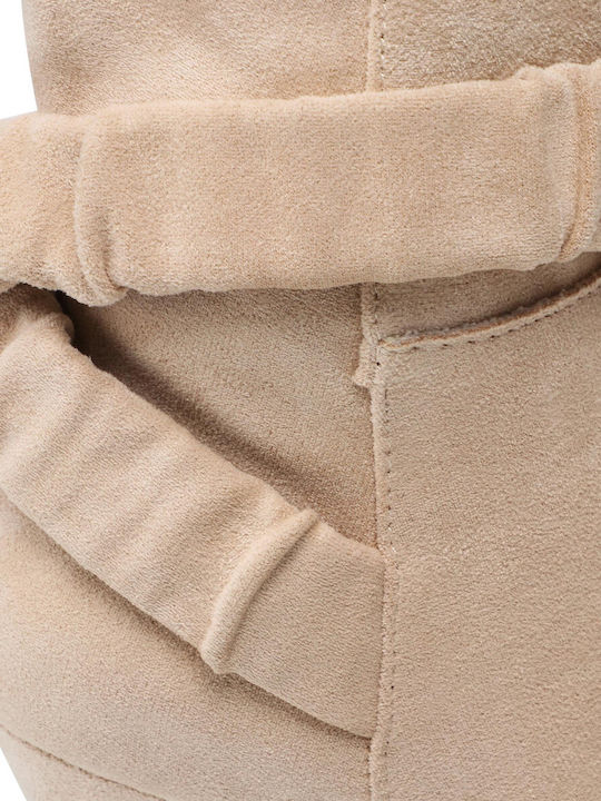 Damen Knöchelstiefel Beige