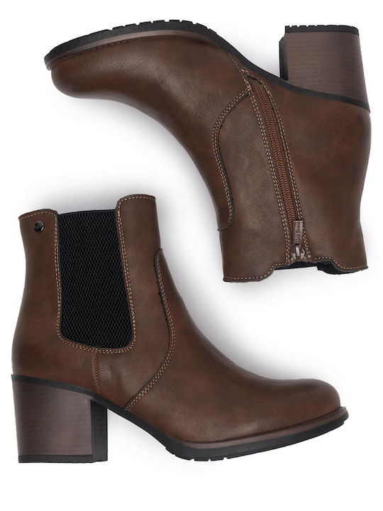 Stiefeletten Damen Braun