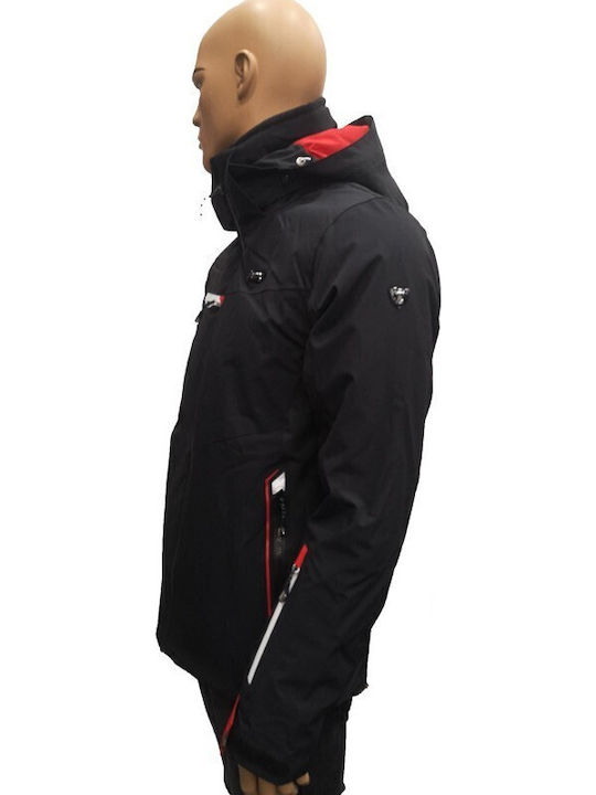 Astrolabio Men's Ski & Snowboard Jacket Black AE7D-UAN
