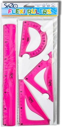 Set von 4 geometrischen Instrumenten Kunststoff 117111