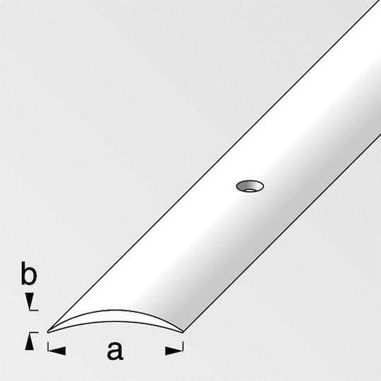 Alfer Aluminium Profile Connector PVC 100x3x0.5cm