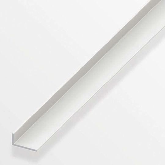 Plastic Equilateral Corner Profile PVC White 25x25x1.8mm 161438