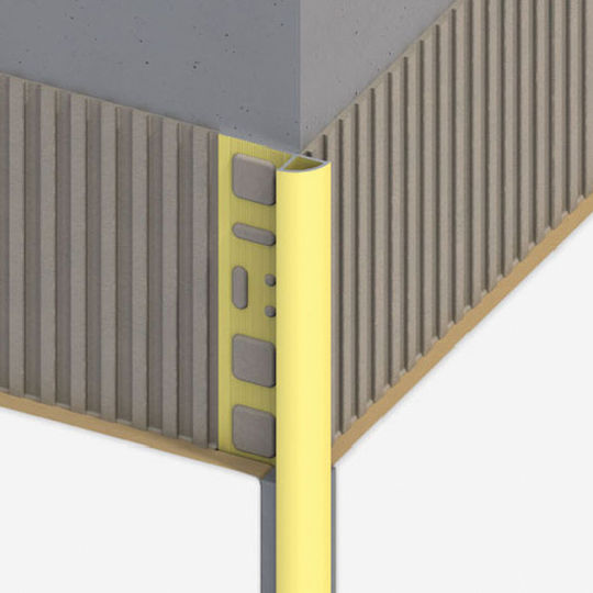 Alfer Aluminium Προφίλ Αλουμινίου για Πλακίδια 100x1.95x0.8εκ.