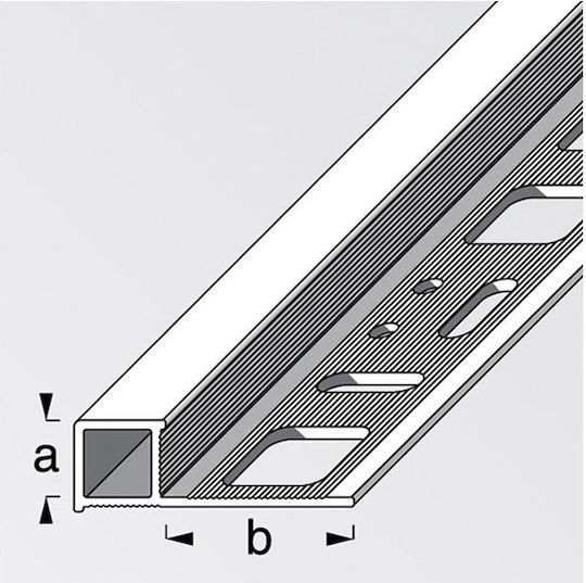 Alfer Aluminium Profile Aluminum for Tiles 100x1.95x0.8cm