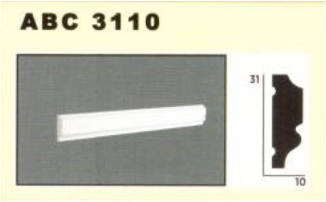 Decolux Επιτοίχιο Προφίλ 10x31mm Abc 3110
