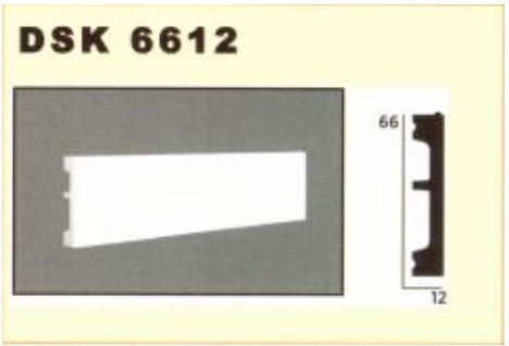 Decolux Wandprofil Sockelprofil Dsk 6612 12x66mm