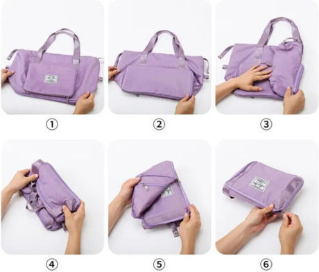 Reisetasche Blau Stoff L42cm