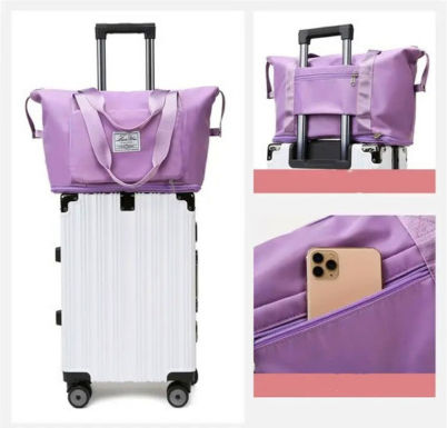 Reisetasche Blau Stoff L42cm