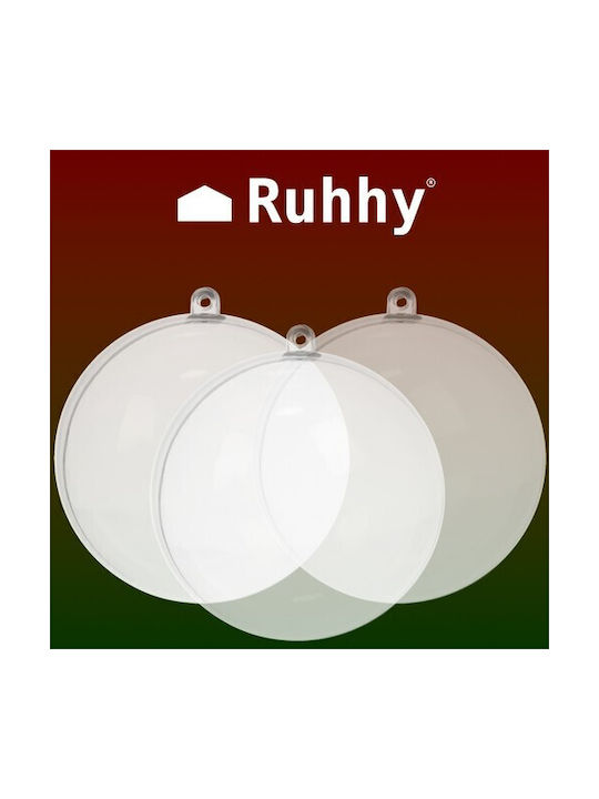 Hanging Ball Ornament Ornament Plastic Transparent 10cm Set 5pcs