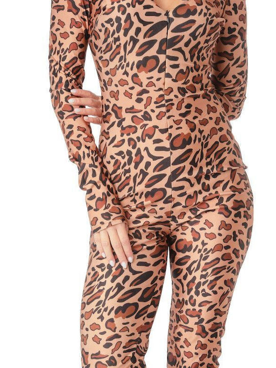 Women's One-piece Suit Animal Print