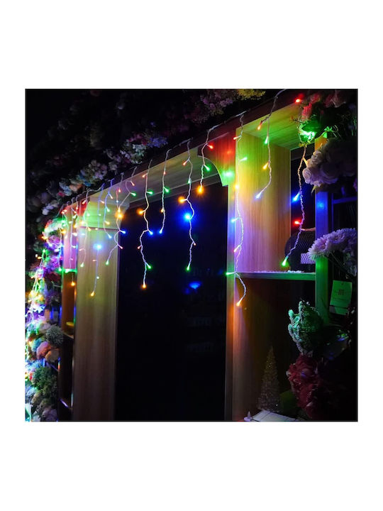100 Λαμπάκια LED Βροχή 5μ. x 60εκ. Πολύχρωμα 100 Λαμπάκια LED Βροχή 5μ. x 60εκ. Πολύχρωμα