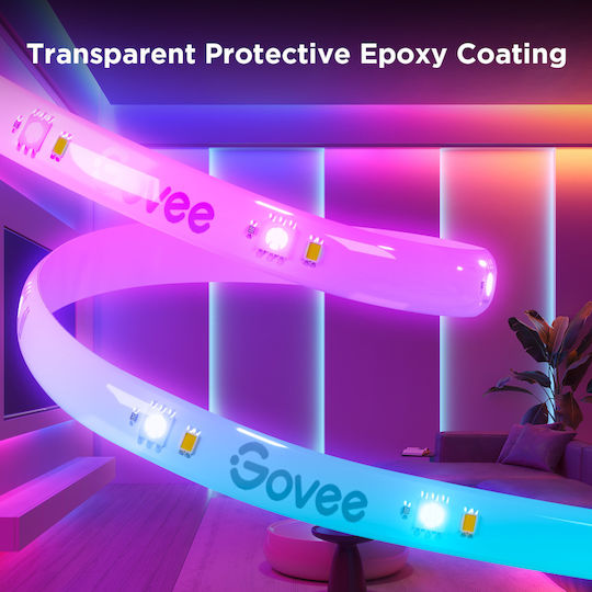 Govee Smart LED Strip Wi-Fi RGBICW Light 10m with Power Supply