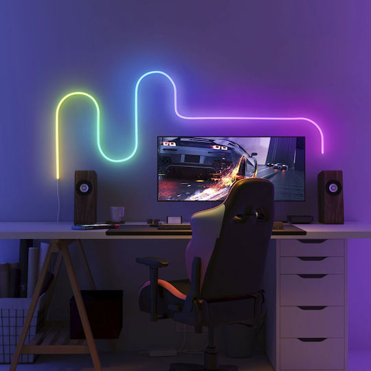 Govee Rezistent la apă Inteligent Bandă LED Wi-Fi RGBW Lumină 2m Neon Flex