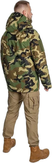 Mil-Tec Military Jacket Μπουφάν Αδιάβροχο Woodland Gen II