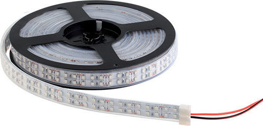 Elmark Rezistent la apă Bandă LED 12V Alb Cald Lumină 5m Tip SMD3528