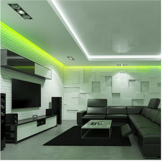 V-TAC Smart Ταινία LED Wi-Fi 24V RGB Φως 5m Τύπου SMD5050 με Τροφοδοτικό, Τηλεχειριστήριο & WiFi Controller