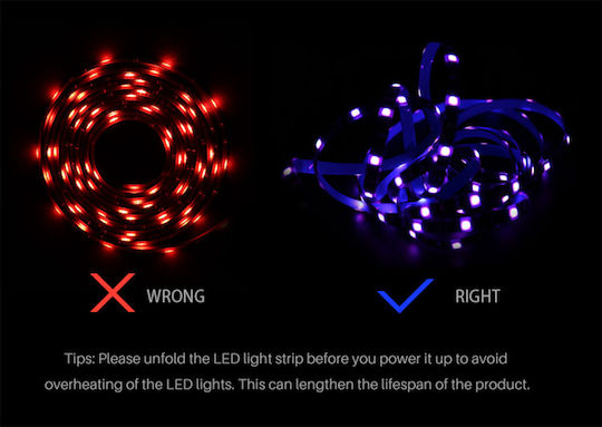 GloboStar Αδιάβροχη Ταινία LED 12V RGB Φως 5m
