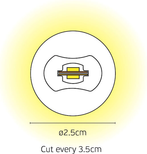 VK Lighting Αδιάβροχη Ταινία LED 24V Θερμό Λευκό Φως 10m Neon Flex