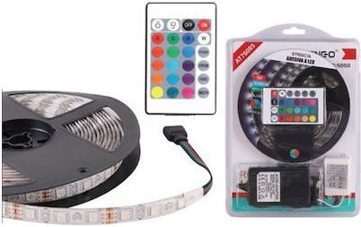 Arrango LED Strip 220V RGB Light 5m with Power Supply & Remote Control