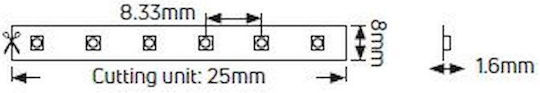 Geyer LED-Streifen 12V Rot Licht 5m Typ SMD2835
