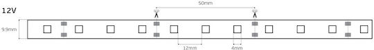 VK Lighting LED Лента 12V Зелено Светлина 5м Тип SMD5050