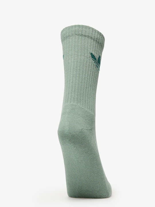 adidas Trefoil Athletic Socks Silver 6 Pairs