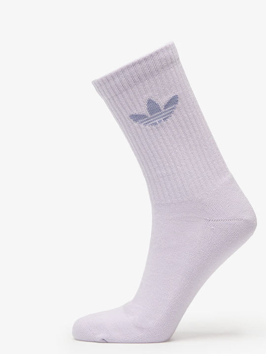 adidas Trefoil Athletic Socks Silver 6 Pairs