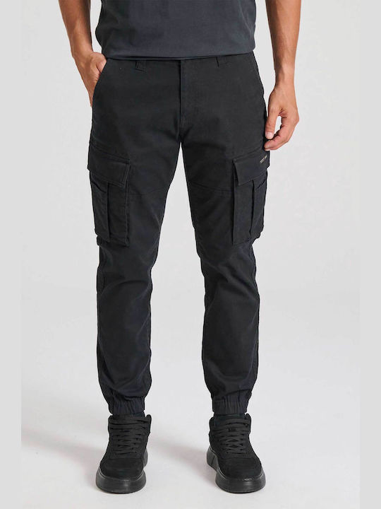 Funky Buddha Trousers Cargo in Regular Fit Black