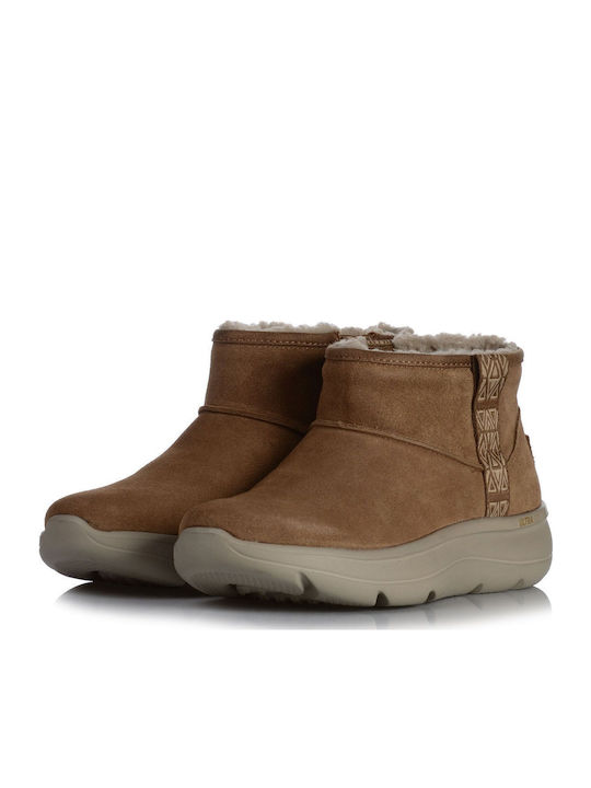 Women's Ankle Boots Platform Brown