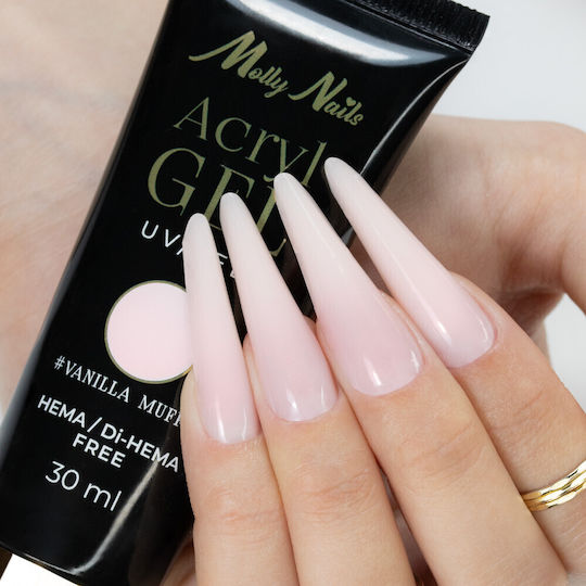 Molly Lac Гел Гел за изкуствени нокти Vanilla Muffin 30мл