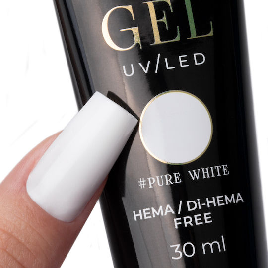 Molly Lac Gel Νυχιών Pure White 30ml