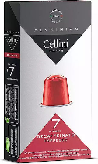 Италианско кафе Дек съвместимо с Nespresso Cellini алуминиеви 30 капсули