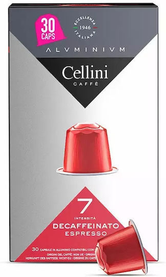 Италианско кафе Дек съвместимо с Nespresso Cellini алуминиеви 30 капсули