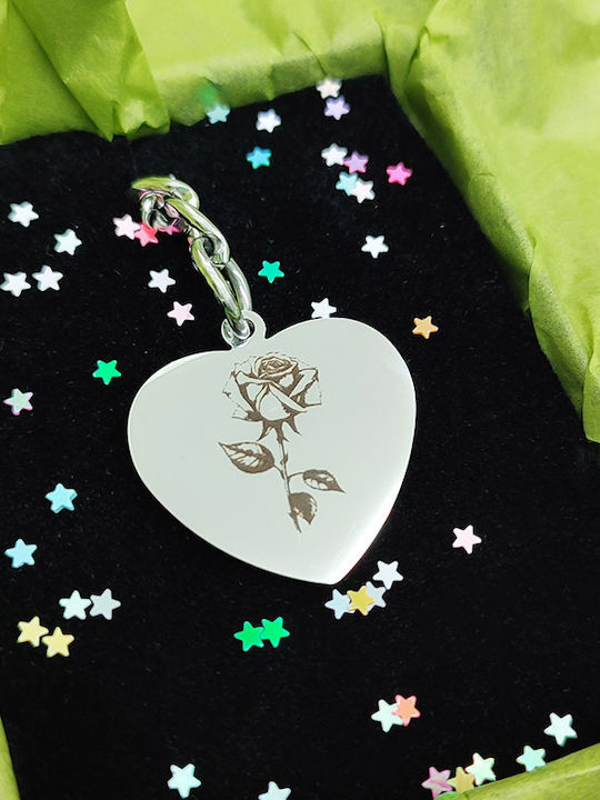 Theodora's Jewellery Μπρελόκ Μεταλλικό Ασημί